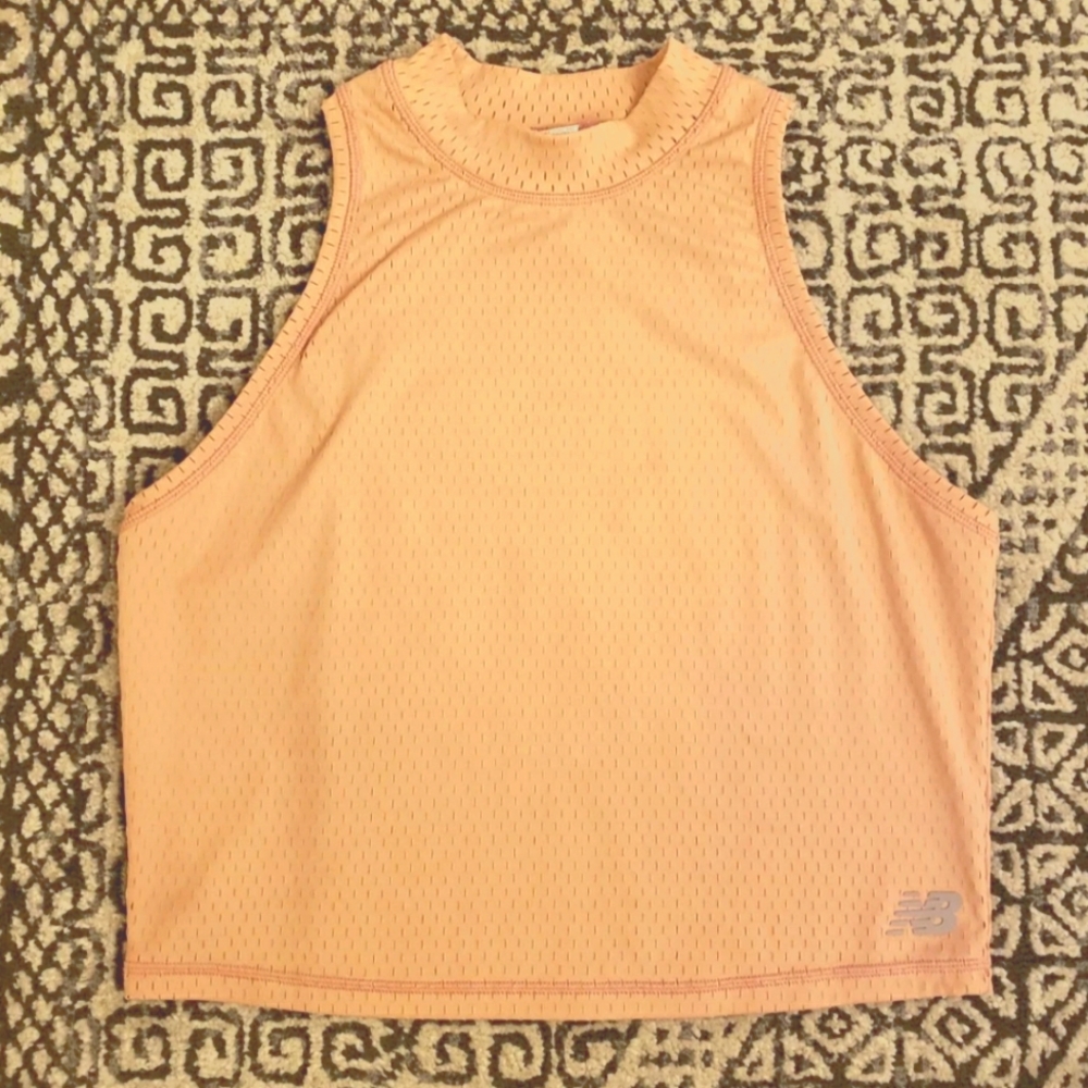 Peachy New Balance crop top